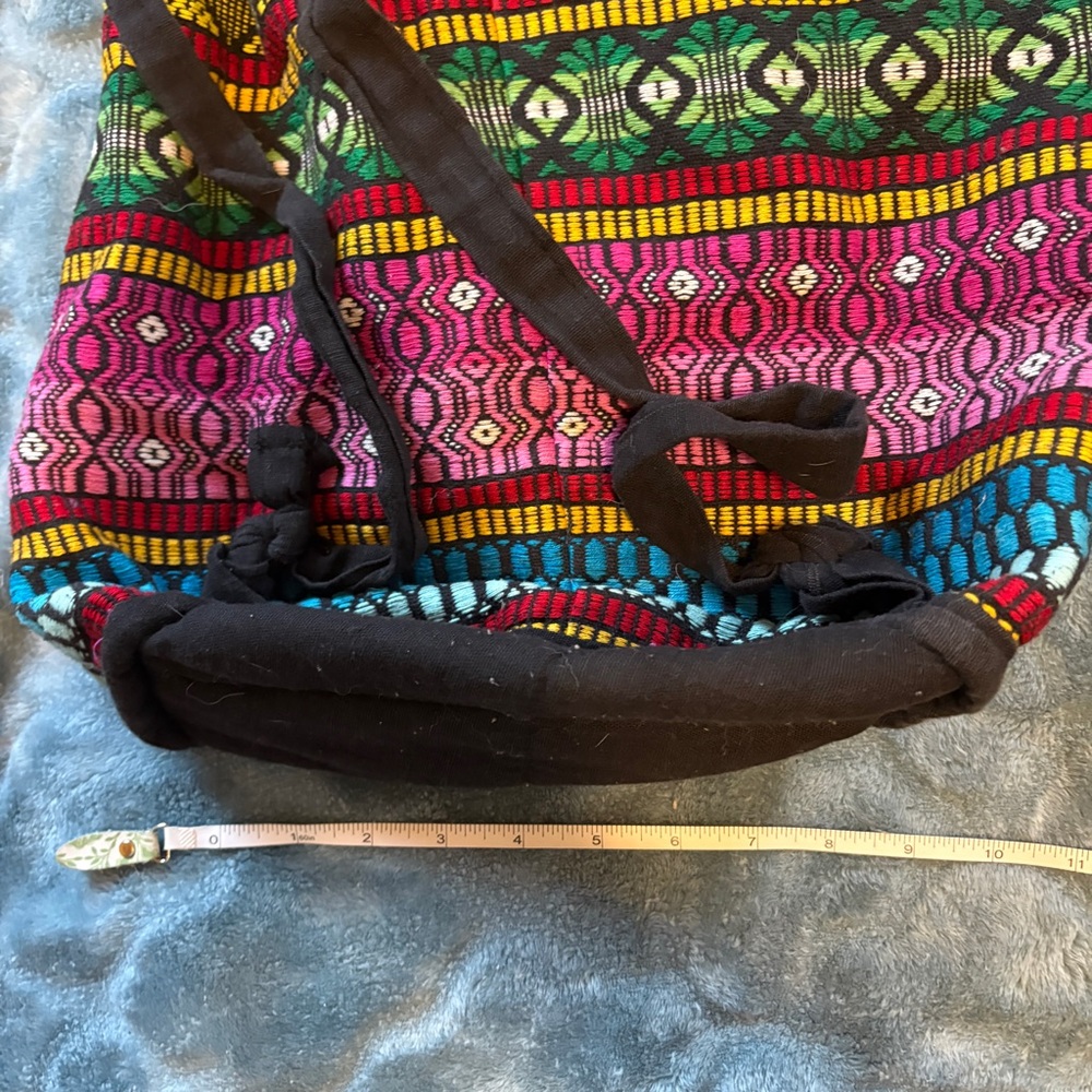 Colorful Boho Geometric Drawstring Backpack - image 4